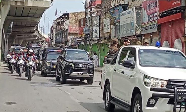 Police Flag March in Rawalpindi