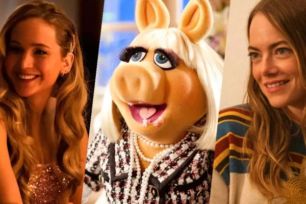 Jennifer Lawrence and Emma Stone Miss Piggy film