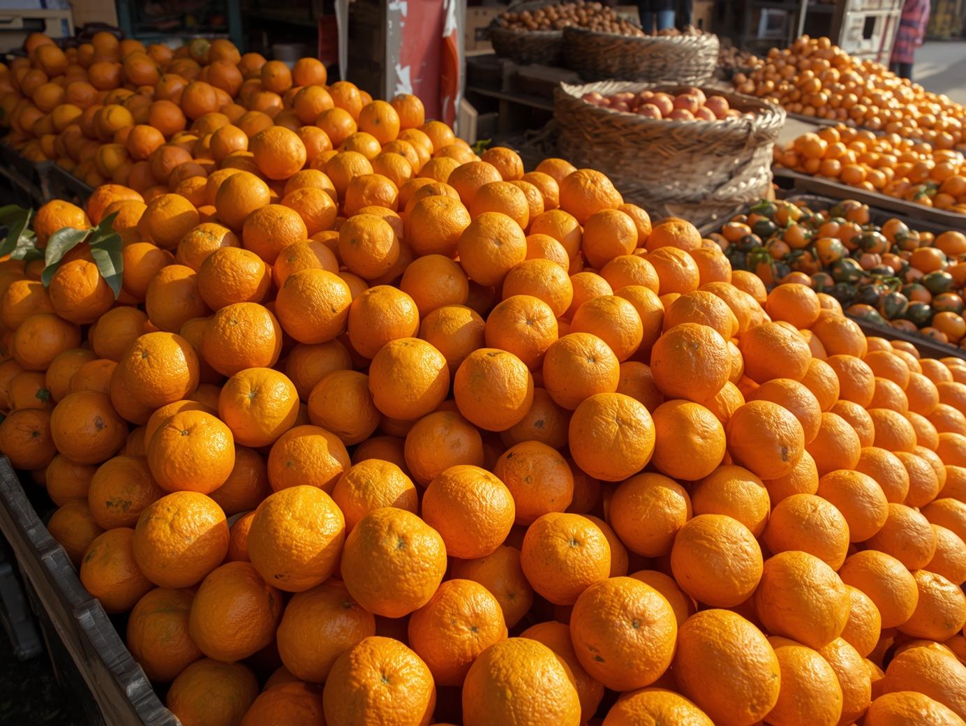 Calcium in one orange and daily orange intake for calcium