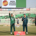 Pakistan vs Australia T20 players at the toss in Lahore