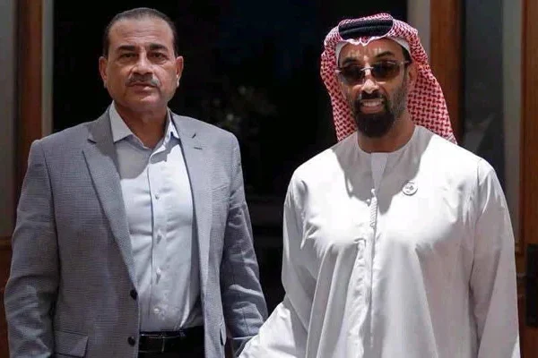 Field Marshal Asim Munir discussing Pakistan UAE security with Sheikh Tahnoon.