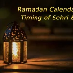 A detailed Ramadan 2026 schedule for daily prayer and fasting.
