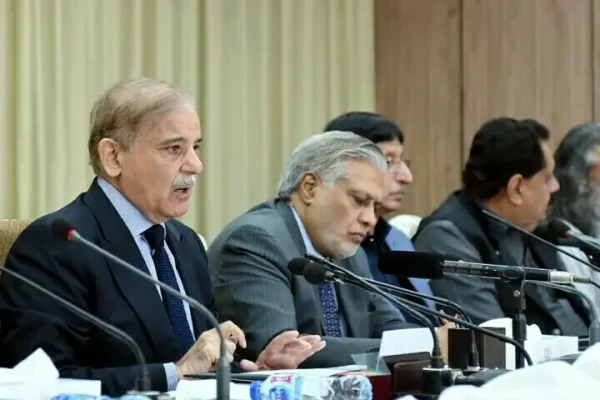 A Parliamentary briefing Pakistan security meeting featuring Shehbaz Sharif and Bilawal Bhutto.