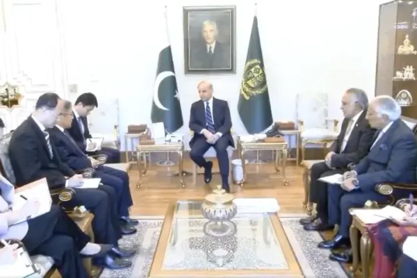 Pakistan regional stability discussion between PM Shehbaz and Chinese Envoy.