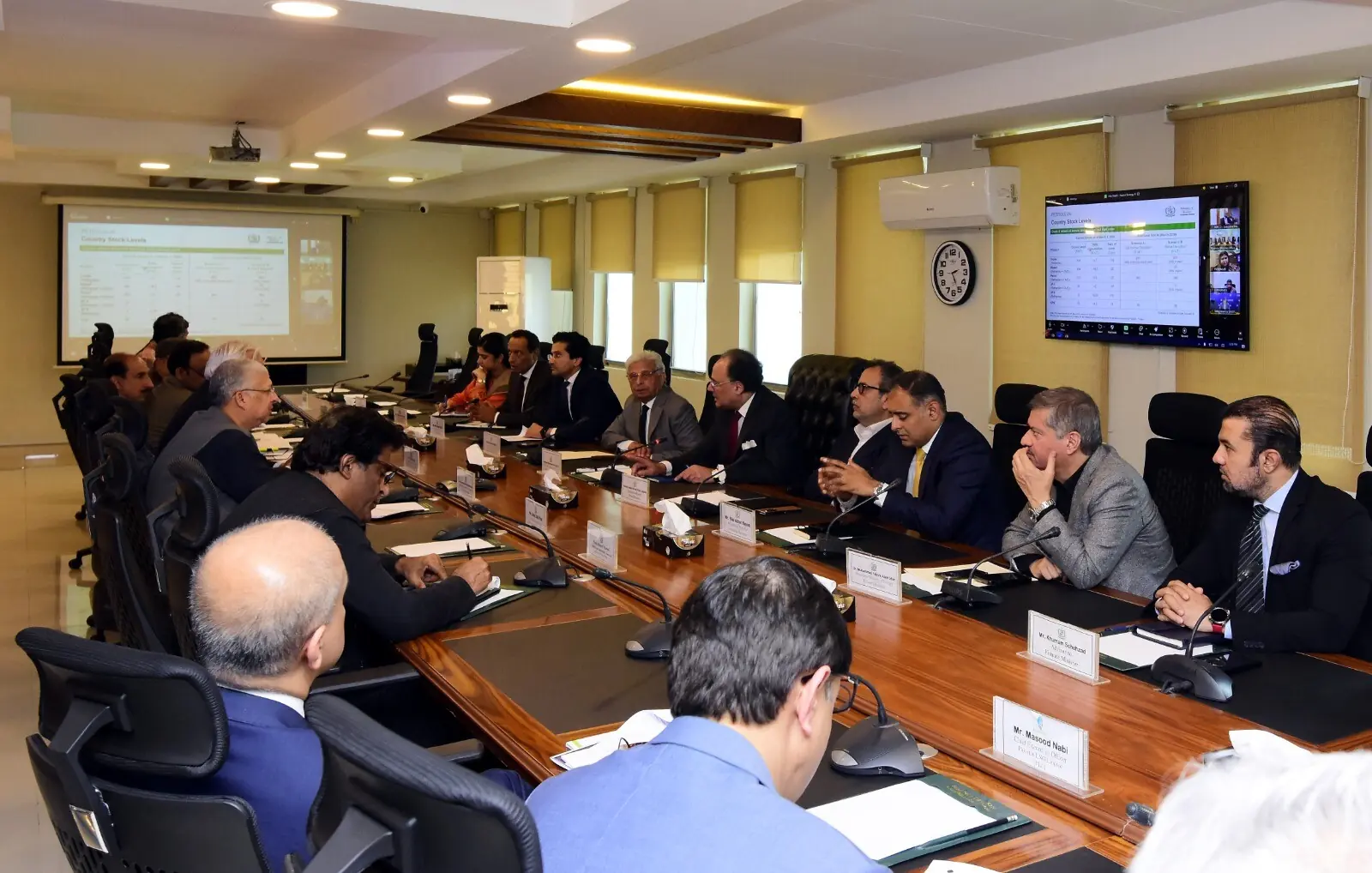 Large industrial containers holding Pakistan petroleum stocks for national distribution