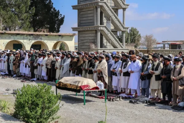 Damage caused by Pakistani shelling eastern Afghanistan in a local village.
