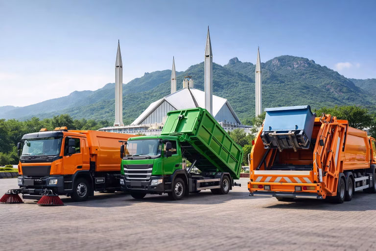 New trucks for CDA Islamabad waste management services
