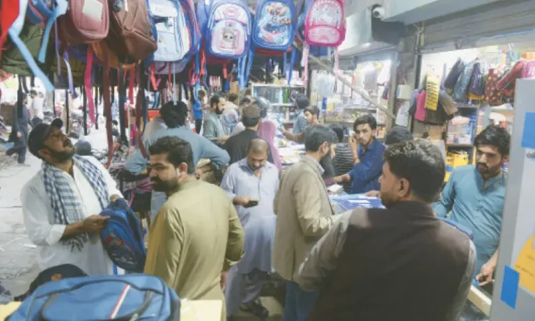 Students in uniform during the Pakistan Schools Reopening.